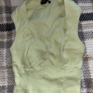 Forever 21 Light Green Crop Top